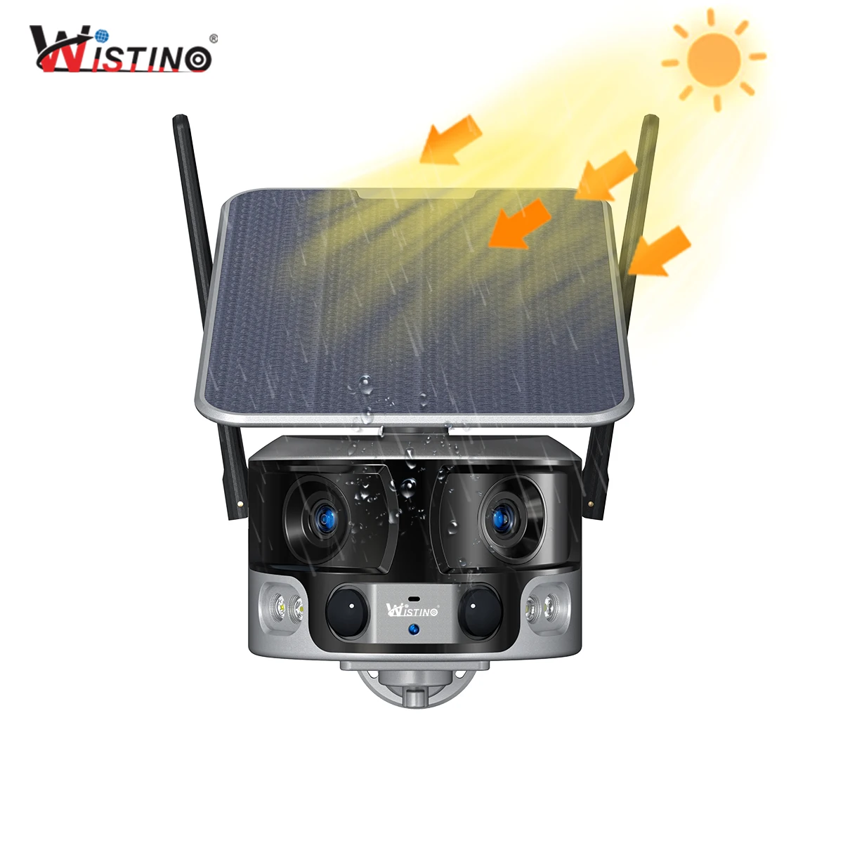 

Vestino Dual Lens Wireless CCTV 4g Outdoor 8MP Wireless Camara