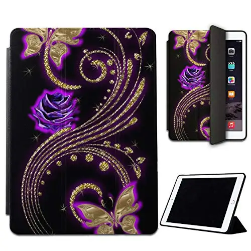 Mixroom-protective case Cover for Samsung Galaxy Tablet Tab S 4G T705 8.4 &quotfoldable faux leather &amp TPU with Holder Stand function fancy golden