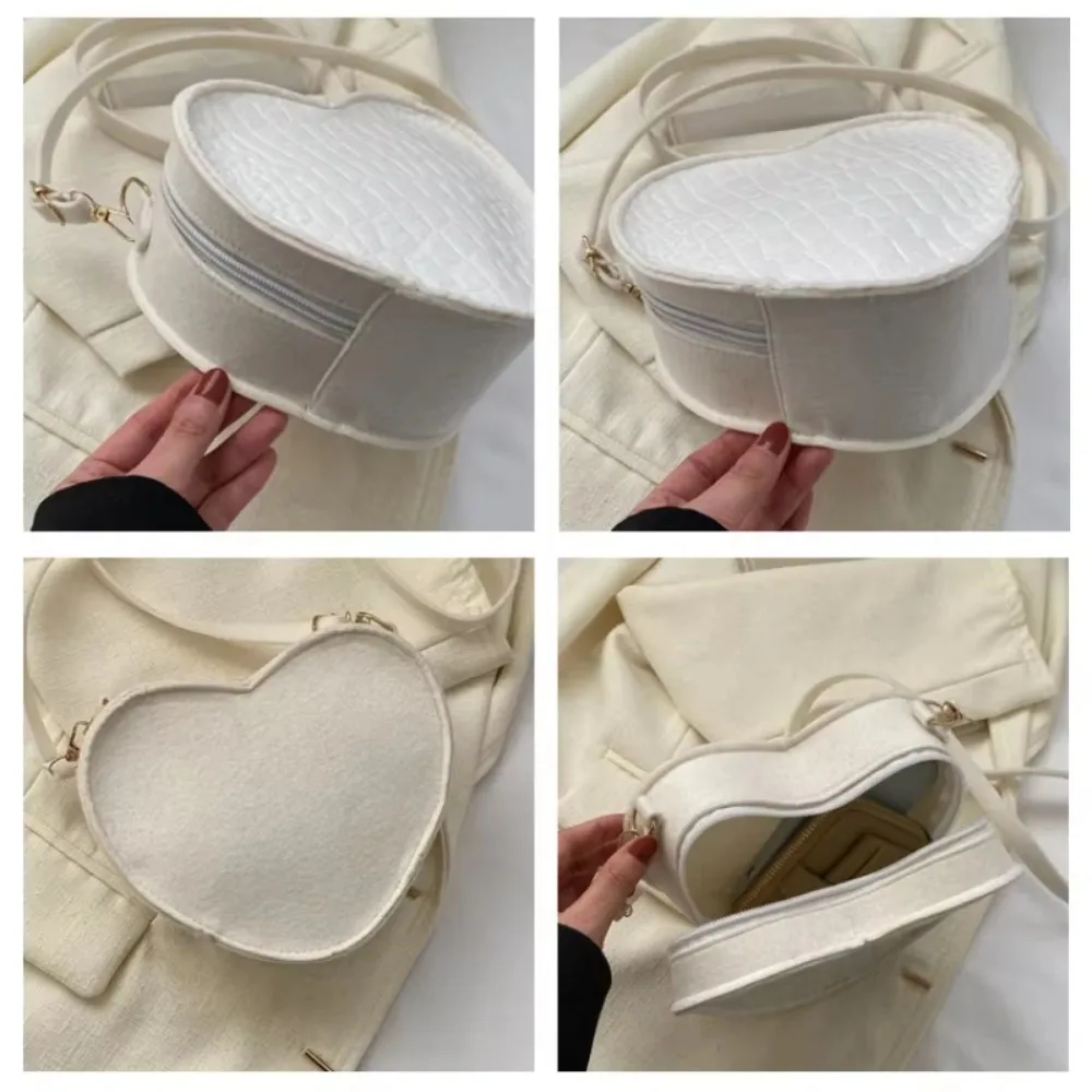 2023 Fashion Crossbody Bags for Women New Simple Single Shoulder Bag Casual Felt Love Handbag Женская Сумка Women's Handbags