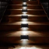 4 Solar LED Bright Deck Lights Garden Light Deck Lamp Solar Stairs Light 6