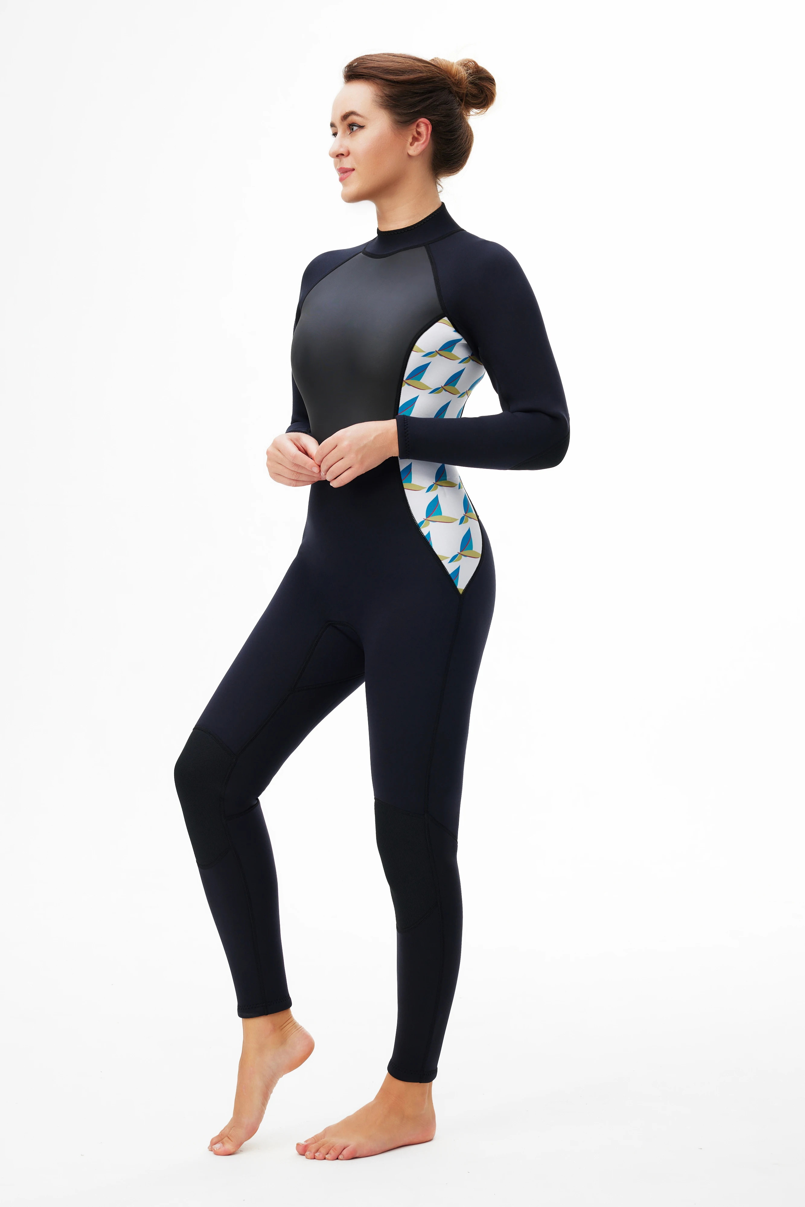 Women Diving Suit 3MM Neoprene Wetsuit Surf Suit Scuba Snorkeling Outfits Woman Full Swimsuit Female Swimwear With Sleeve 5