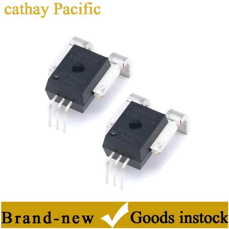 

Original genuine ACS758LCB-050B-PFF-T BIDIRECTIONAL DETECTION DC AC 50A Hall current sensor through-hole CB-5