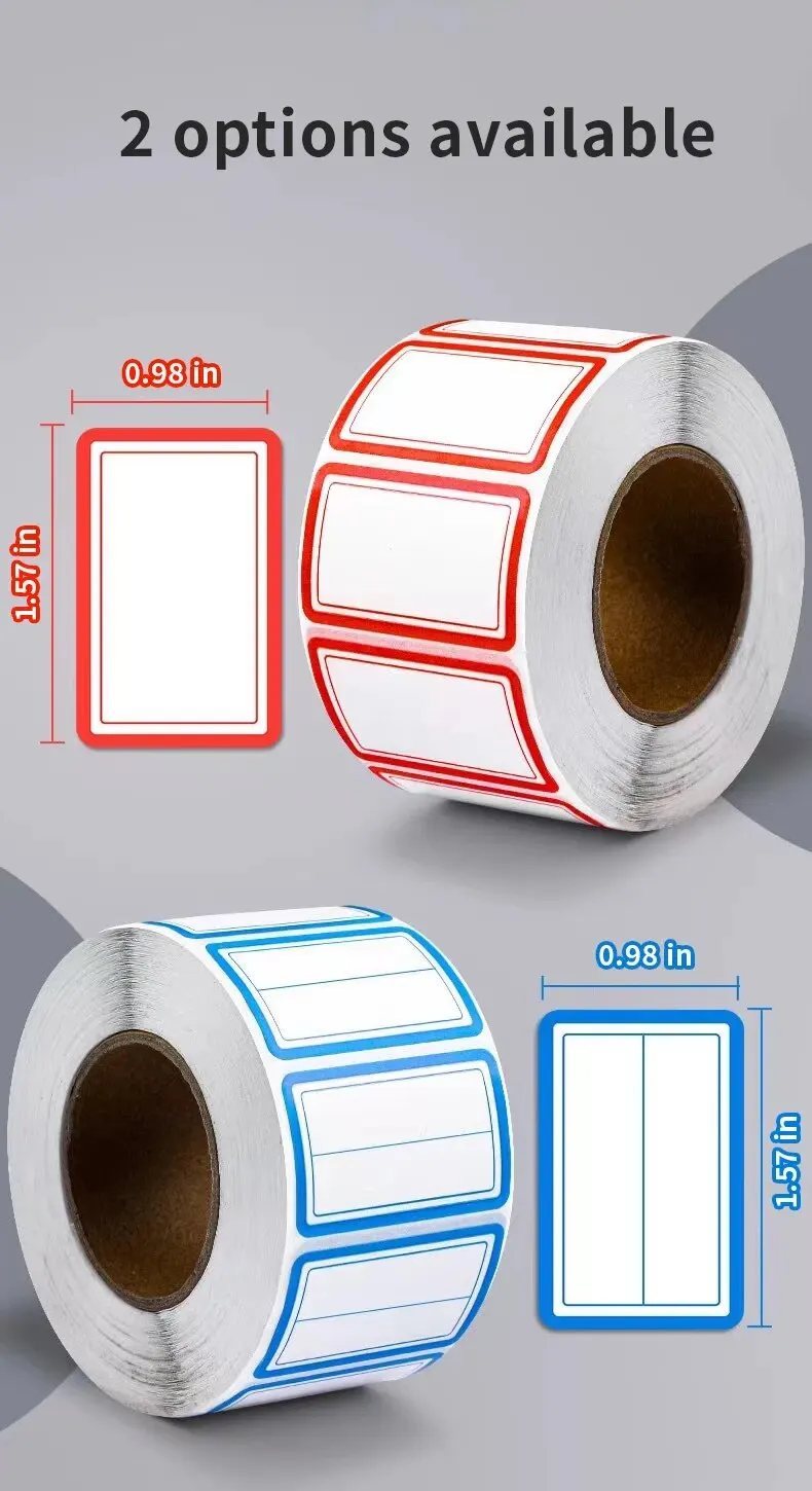 Bunte, schlichte Namensschild-Etiketten, 1000 Stück, Namensschild-Aufkleber, 3 1/2 x 2 1/4 Zoll, Namensetiketten für Büro, Besprechungen, Schule und Zuhause – Detail 3