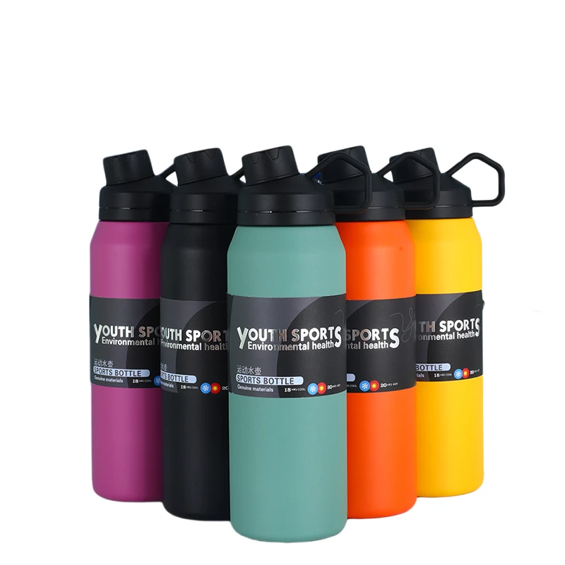 Thermal Sports Water Bottle, Stainless Steel Vacuum Water Cups