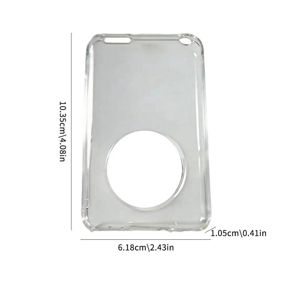 Transparent Crystal Clear Hard Shell Case for Portable Media Players
