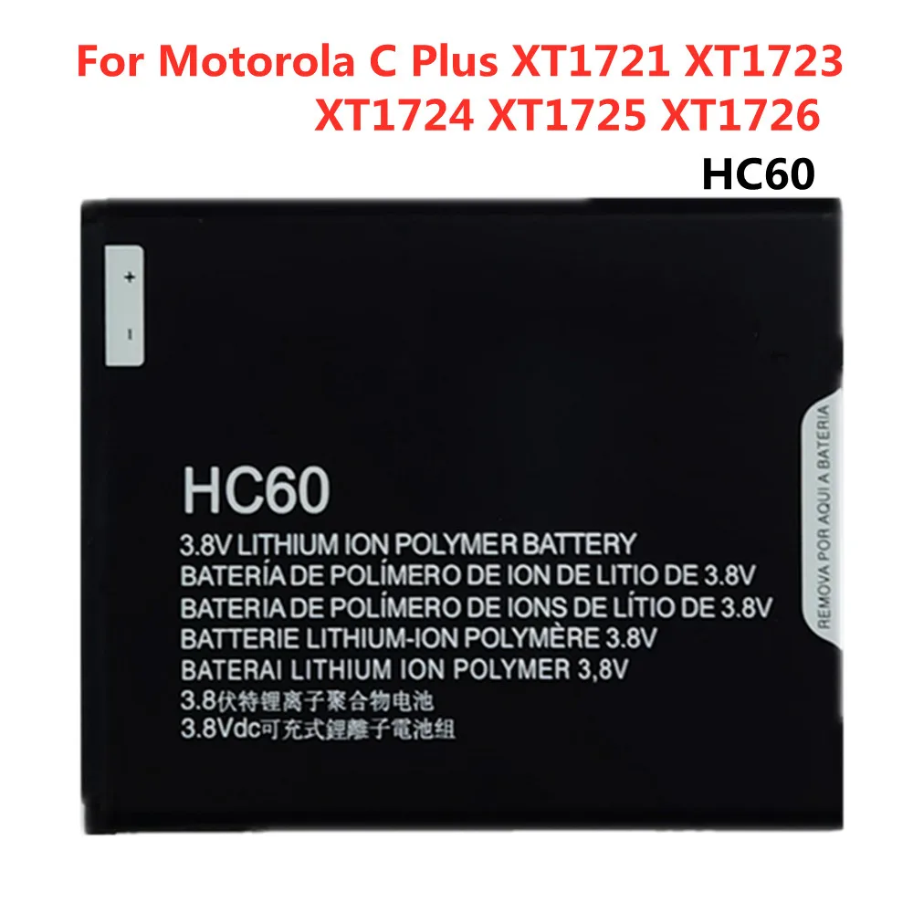 

New High Quality HC60 4000mAh Battery For Motorola Moto C Plus Dual SIM XT1721 XT1723 XT1724 XT1725 Cell Phone Battery Batteria