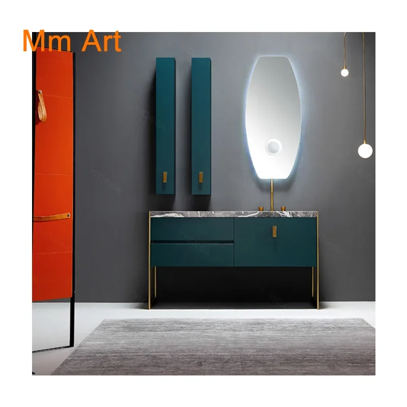 wood painted hotel bathroom vanity luxurious