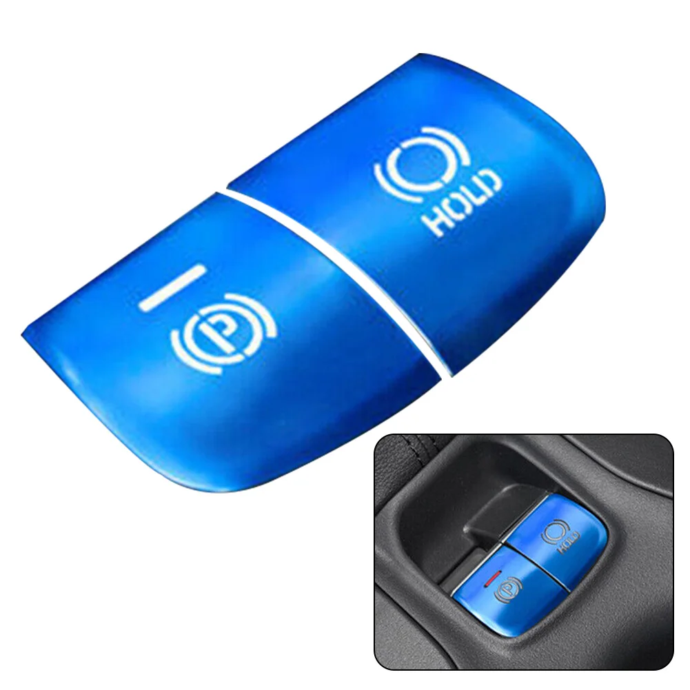 

For Toyota For Corolla 2019-23 Frame Trim Button Trim 2pcs ABS Plastic Accessories Function Blue Button Frame Trim