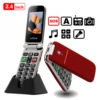 Artfone CF241A Flip Big Button Senior Mobile Phone For Elderly Unlocked Celulares Duall Sim Wireless FM SOS Bluetooth GSM 2G 1