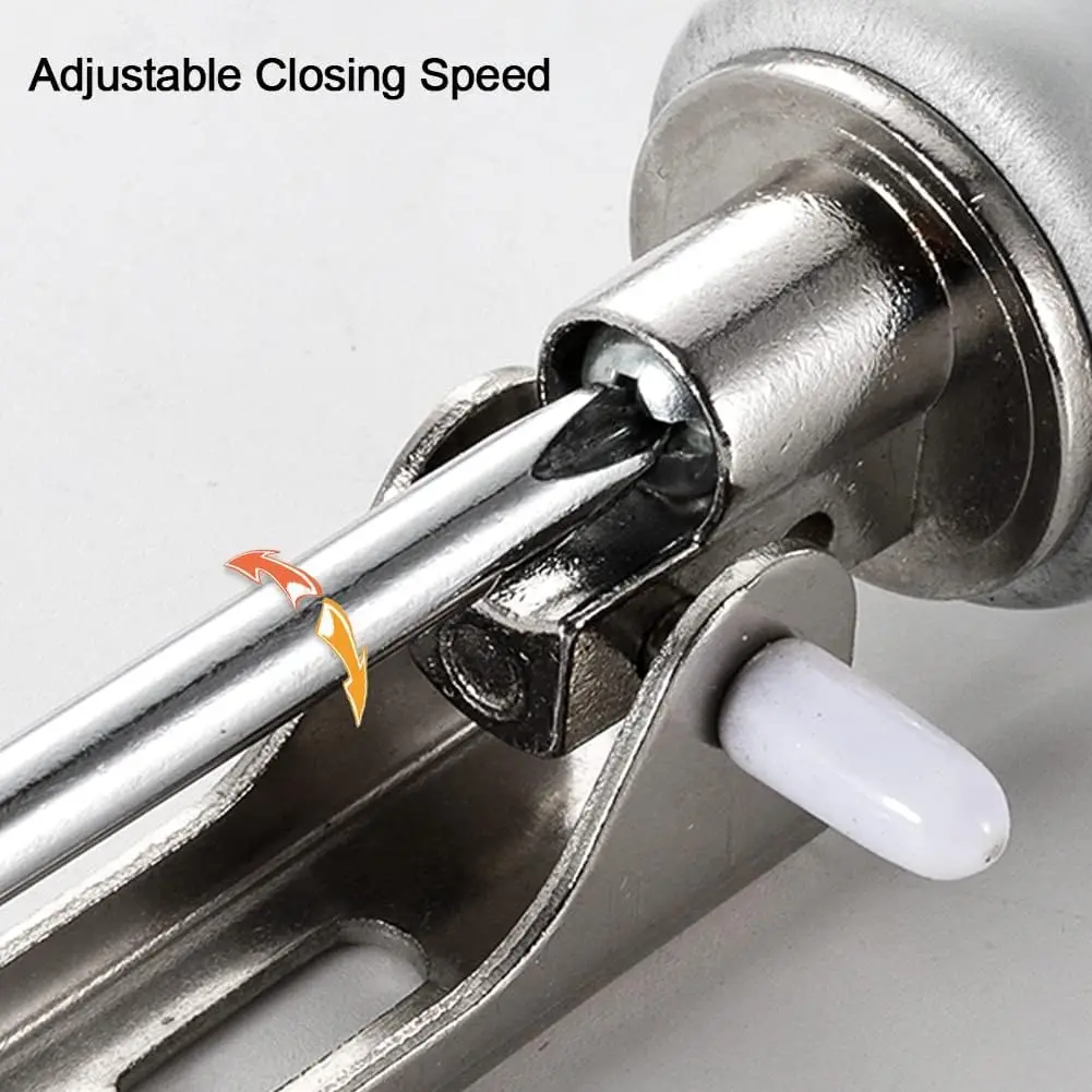 Duty Pneumatic Door Closer, Window Closer, Snap Plate Hold Open Feature & Smooth Closing Motion,Adjustable Closing Speed