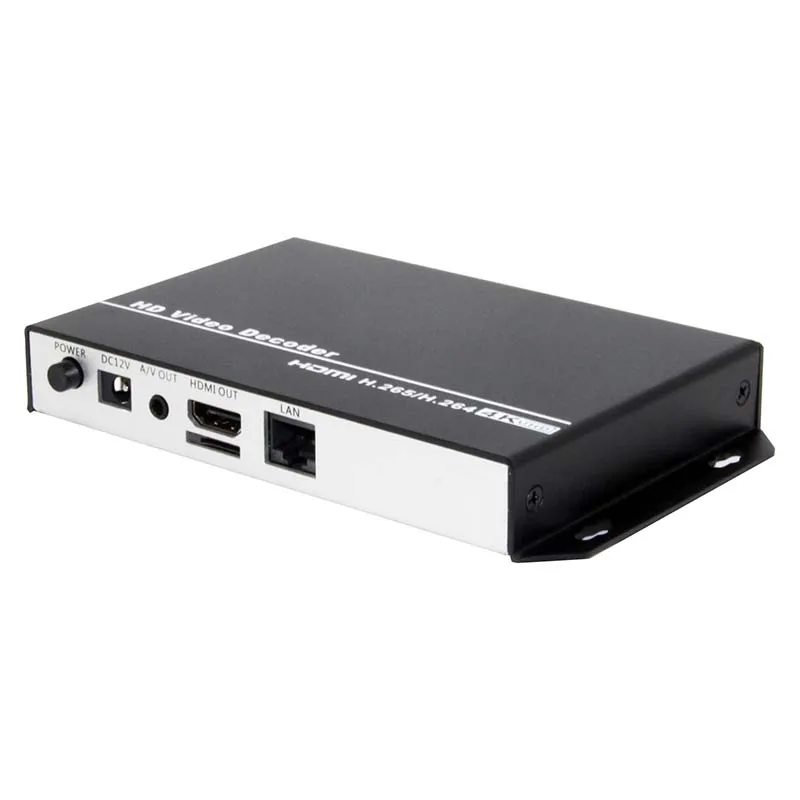 4K 60fps H.265 H.264 RTMP Video Box Decoder  Low Latency Transmitter Remote Control Replace Topbox