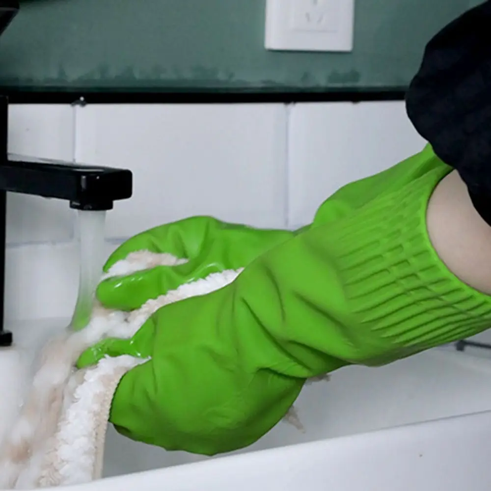 Elastic Dishwashing Kitchen Rubber Gloves Cleaning Tool Household Cleaning Gloves dishwashing gloves cleaning gloves
