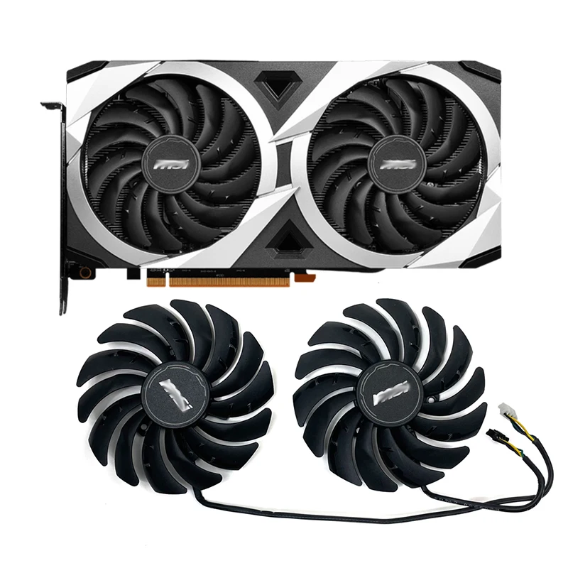 Nuovo Originale 95Mm Muslimyrx 6700 6750 Mech 2X Gpu Ventola Per Msi Mech Radeon Rx 6600, 6600 Xt, 6700 Xt Ventola Di Raffreddamento
