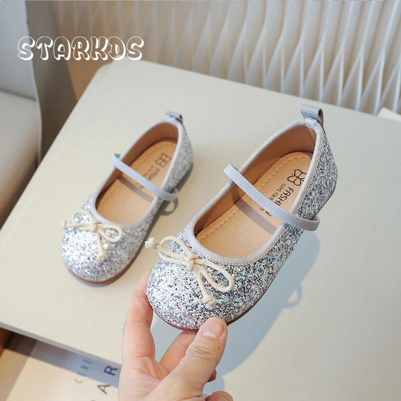 Mermaid Purple Glitter Ballet Shoes Kids Girls Luxury Bling