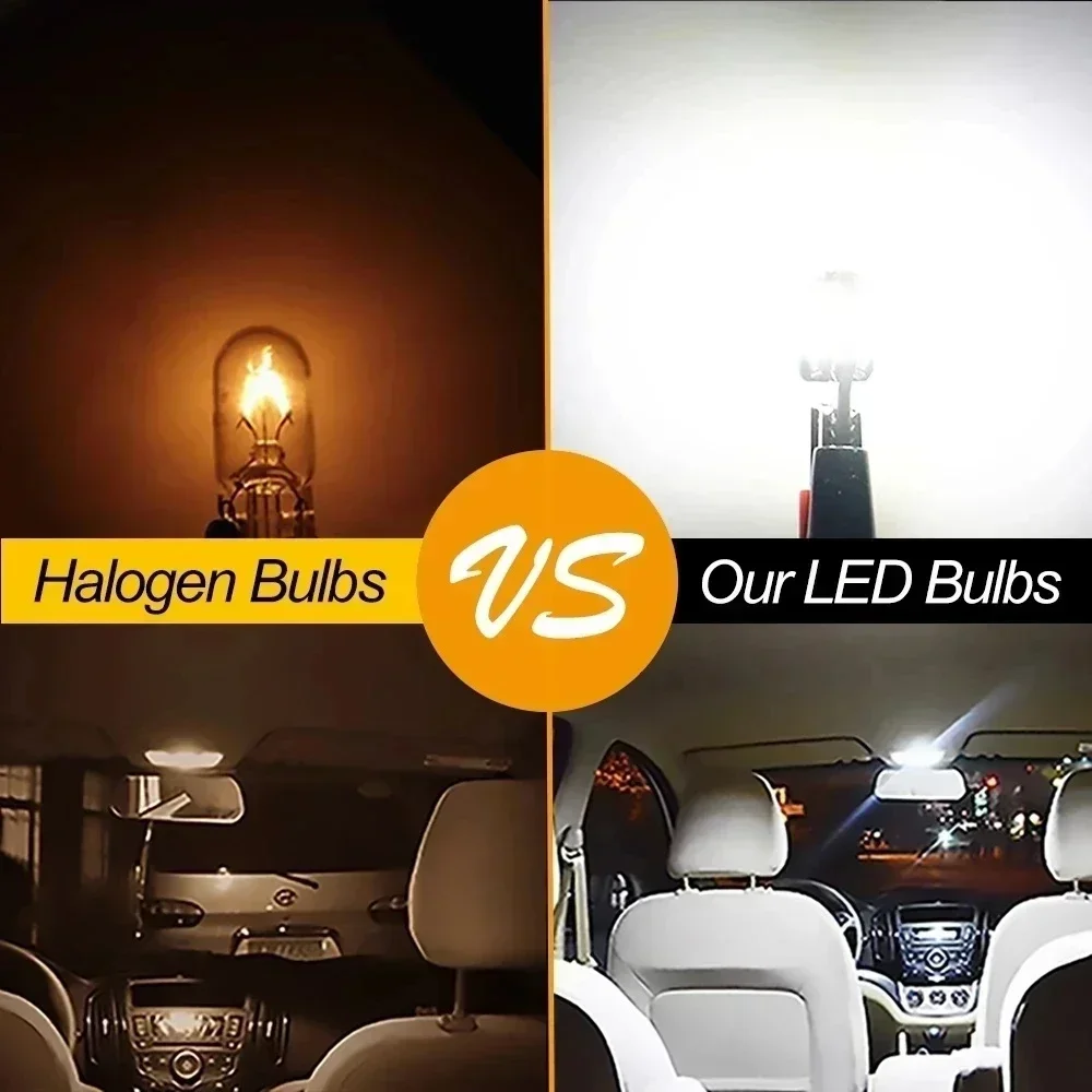 led Car Interior Bulb Canbus Error Free T10 White 5730 8SMD LED 12V Car Side Wedge Light White Lamp Auto Bulb Car Style 10PCS