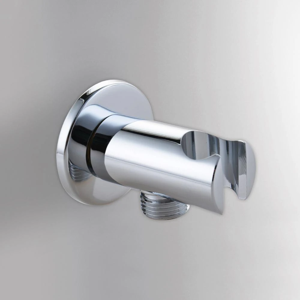 Moen Round Chrome Drop Ell Handheld Shower Wall Connector, A725 - Touch On Bathroom Sink Faucets