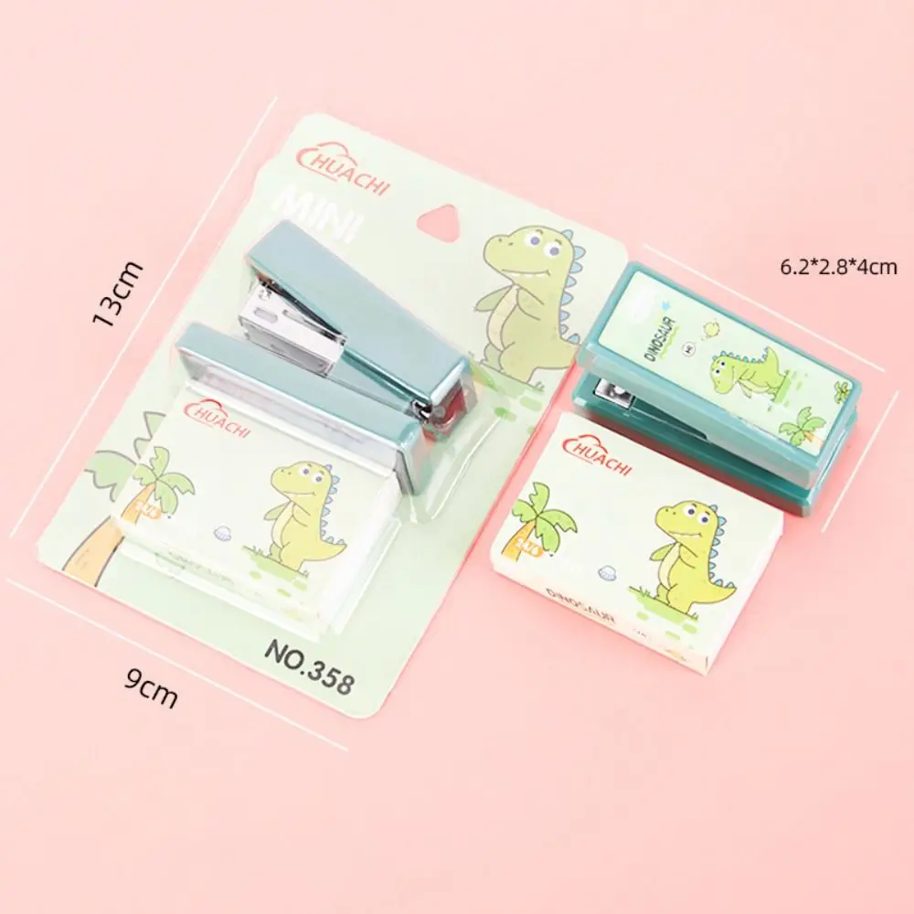 창의적인 PC 스테이플러 미니 투명 바인딩 도구, 문구 학교 바인딩 용품, 미니 스테이플러 세트