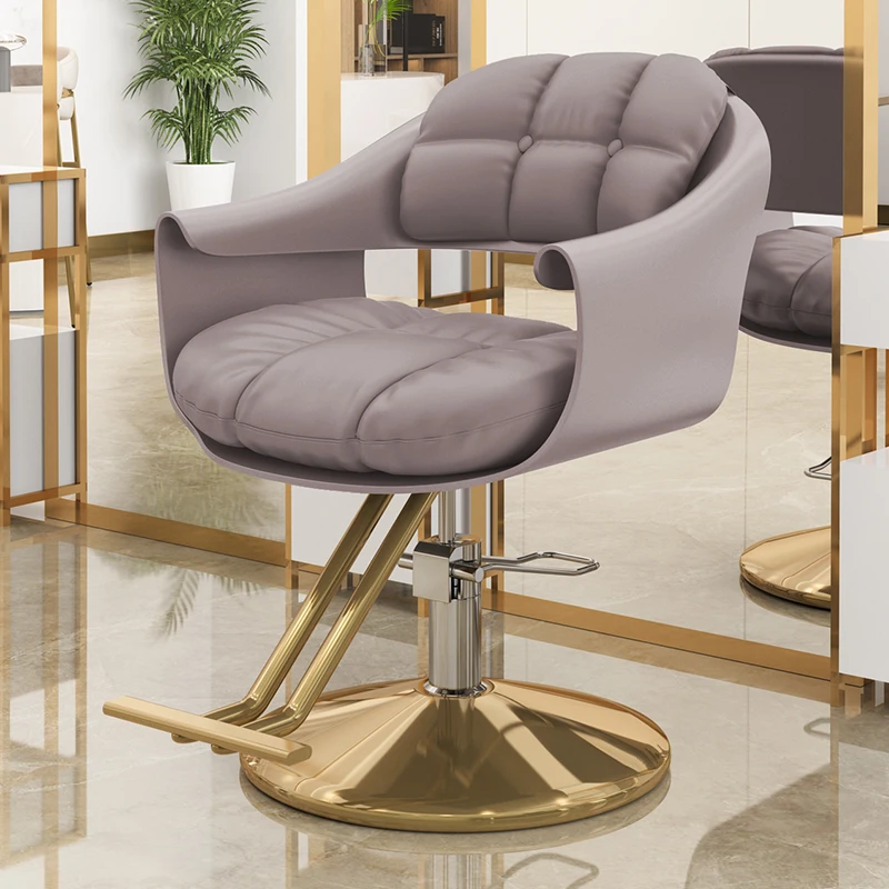 Beauty Salon Chair Comfortable Equipment Barber Chair Hairdresser Metal Makeup Office Cosmetic Barber Chair Hair Stylist Silla De Barbero Furniture