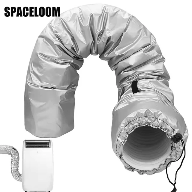 Air Conditioning Hose Cover for 5-5.9-inch Exhaust Hose AC Exhaust Pipe Sleeve Heat Insulation Dustproof Protective Cover