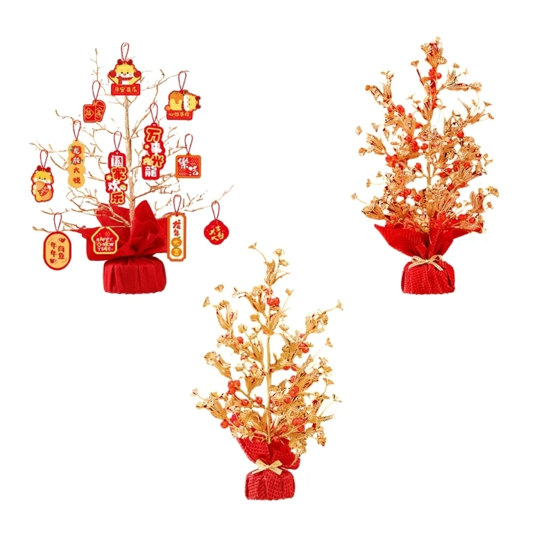 

Artificial Fruit Tree Flower Basket Spring Festival Ornament Chinese New Year