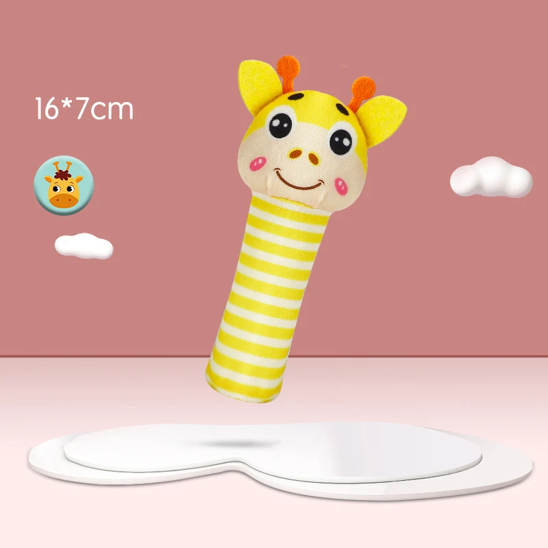 Baby Toys 0-12 Months Animal Baby Rattle Newborn Rattle Hand Bell Mobiles Toy Newborn Plush Bebe Toys Baby Gifts Toddler Toys