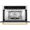 ZLINE Autograph Edition 30” 1.6 cu ft. Built-in Convection Microwave Oven in Stainless Steel and Gold Accents 2