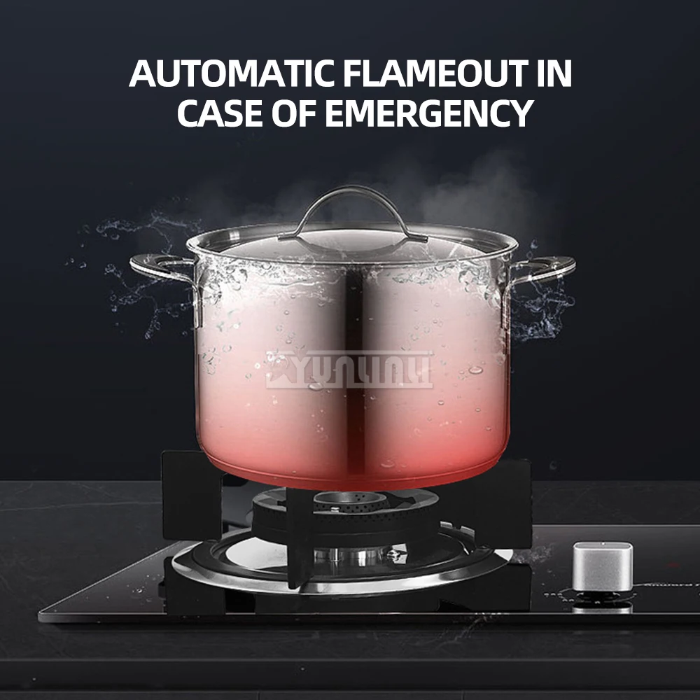 Gas Stove Household Embedded Double Stove Tempered Glass Gas Hob Cooking Machine Liquefied Gas Natural Gas Stove 4