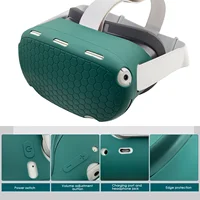 Silicone Protective Cover Shell Case For Oculus Quest 2 For Quest2 VR Headset Head Face Cover Eye Pad Handle Grip VR Accessories - Image 3