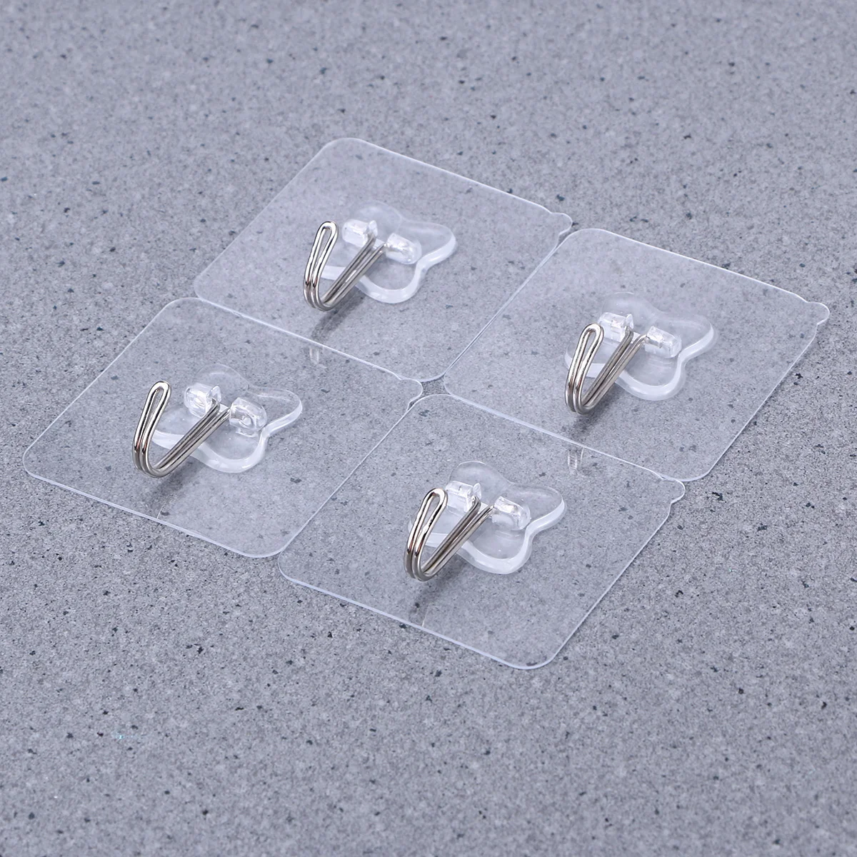 

LIOOBO 5PCS adhesive wall hooks transparent suction cup sucker wall hooks hanger for kitchen bathroom
