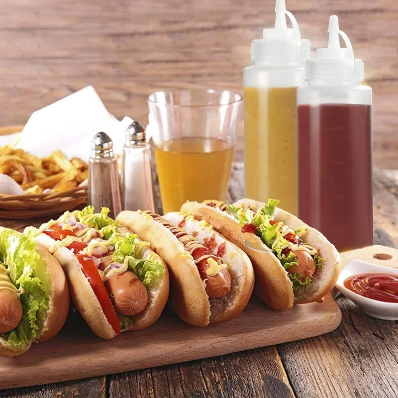 480/240ml Condiment Squeeze Bottles for Ketchup BBQ Sauces Syrup Condiments Dressings condiment bottles,jam squeeze bottles,syrup dispenser