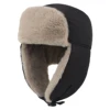 Connectyle New Chunky Warm Trapper Hat For Men Women Winter Russian Hats Thick Plush Lined Waterproof Ushanka Hunting Skiing Cap 5
