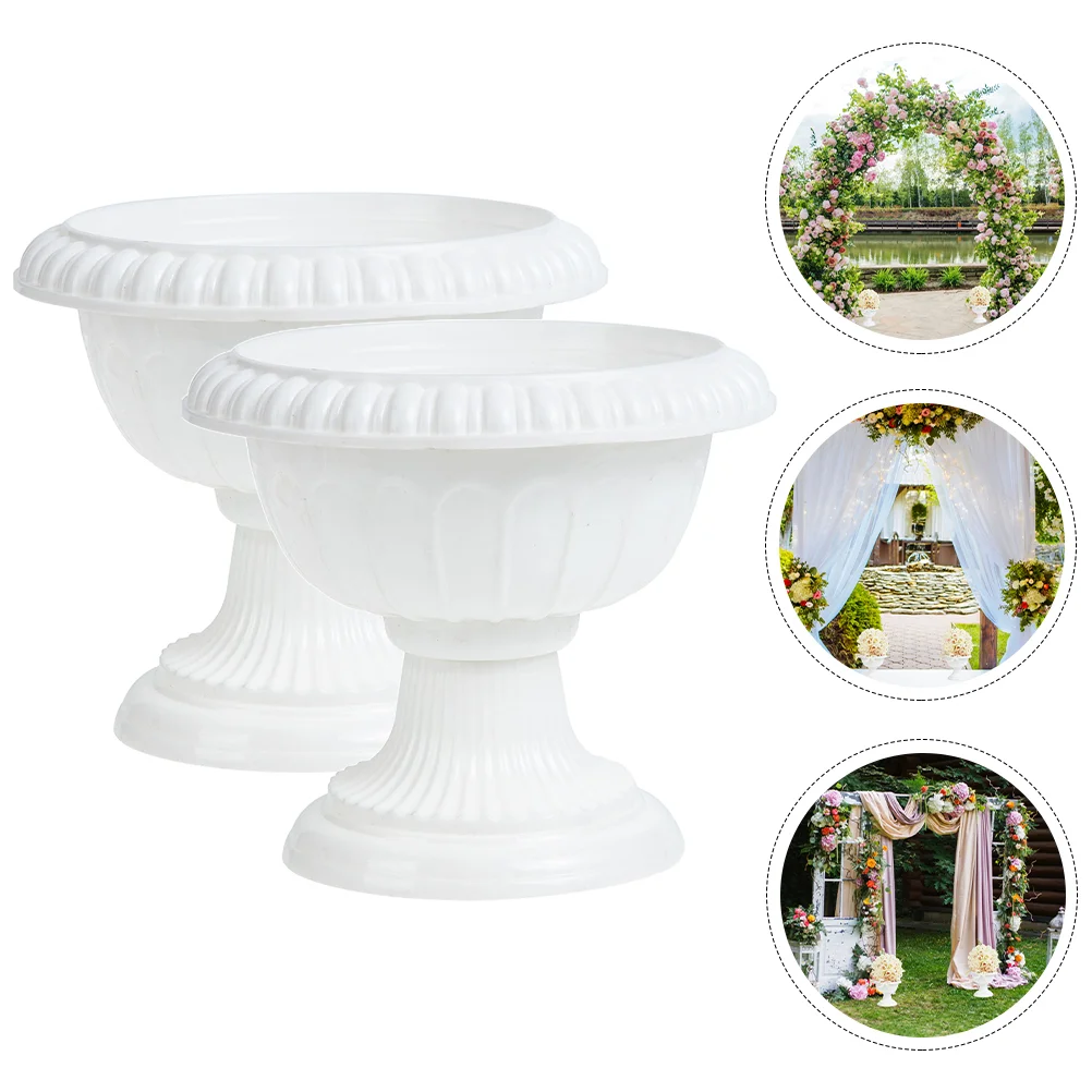 PotFlowerUrnPlanterRomanFlowerpotWeddingVaseOutdoorPlastic