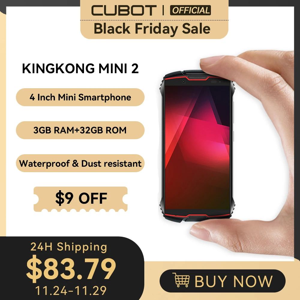 CUBOT KING KONG MINI 2 SIMフリー 4インチ