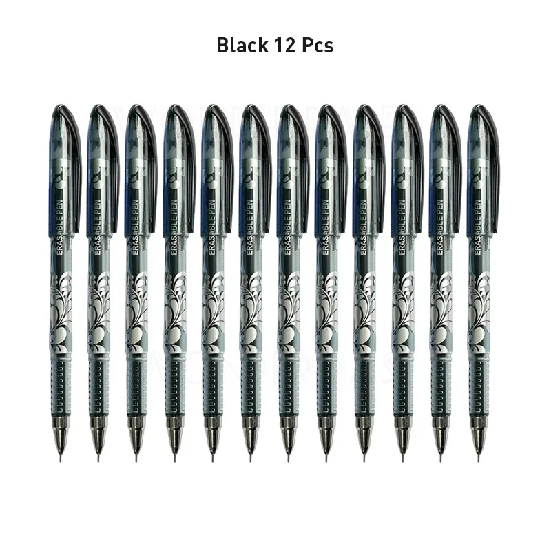 6 Bolígrafos De Gel Borrable De 0,5 Mm, Bolígrafos Tinta Borrable Con Tinta Negra, Bolígrafo Borrable De Dibujos Animados Para, Regalo Escolar, Suministros De Oficina