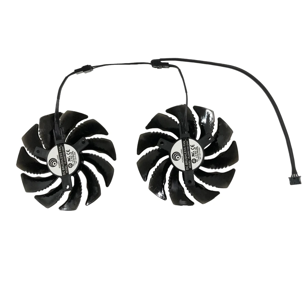 GPU 쿨러, 비디오 카드 팬, GIGABYTE 2060 6GB 1660S용, GIGABYTE RX 5500xt 5600xt WINDFORCE용, 2개/세트, PLD09210S12HH
