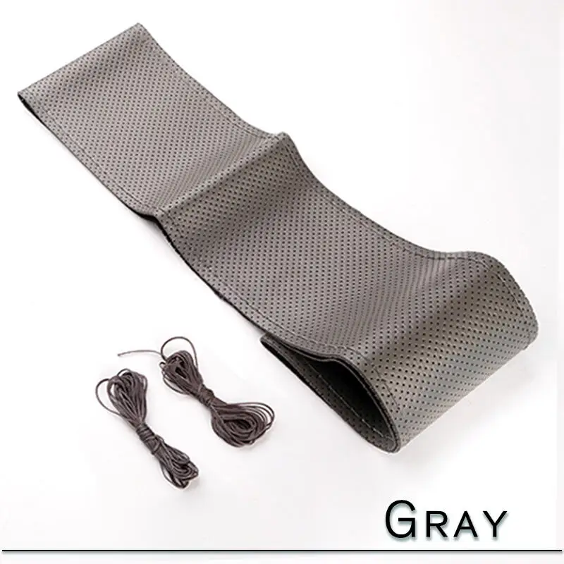 15 Non-Slip Car Steering Wheel Cover - Soft Artificial Leather with Sewing Kit