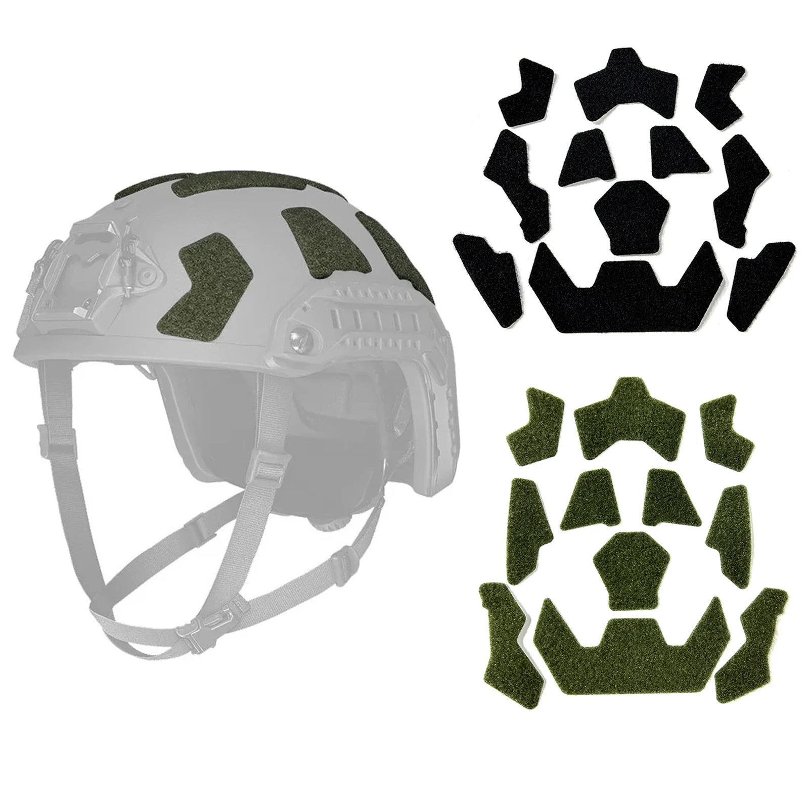 11pcs FAST Helmet Magic Sticker Airsoft Helmet Patches Hook and Loop Sticky for FAST Tactical Accessories