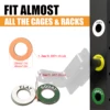 6Pairs Barbell Magnetic Position Marker Reminder Labels, Home Gym Squat Rack Magnetic Position Marker Labels, 1 Inch Aperture Ba 4