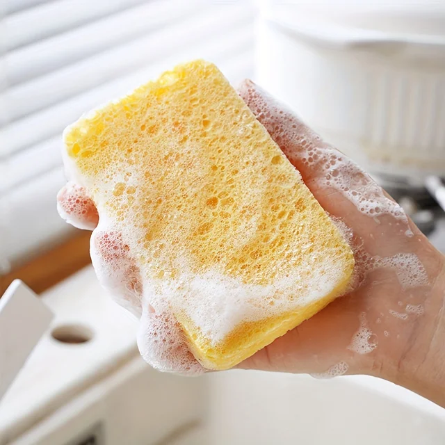 Spongen Compressed Cellulose Dish Natural Wood Pulp Spongen Kitchen Bathroom Cars Cleaning Supplies Cleaning Tool 2