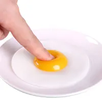New Sticky TPR Rubber Eggs Squeeze Kitchen Food Toy Pretend Play Cooking Fried Egg Omelette Gags Joke Kids Relieve Stress Toys 1