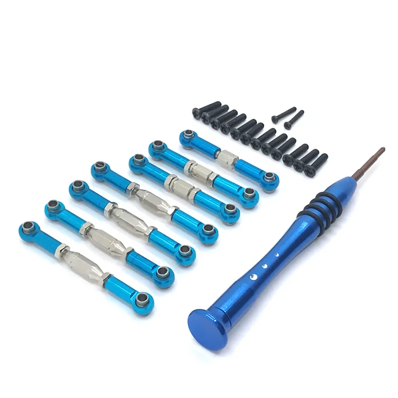 Wltoys 144002 144001 124016 124017 124018 124019 RC Car Upgrade Teile Metallgestänge Servo Pull Lenkung Spurstangensatz – Detail 2