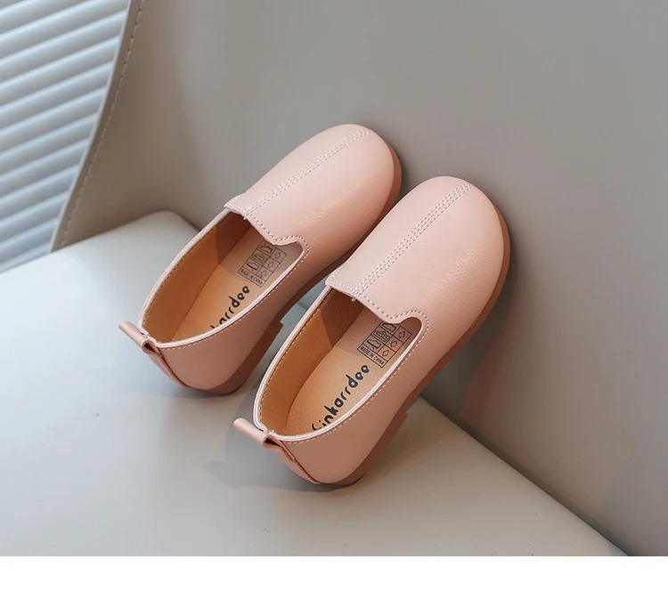 Description Picture 6 of itemToddlers Kids Casual Shoes for Girls Slip-on Leather Flats Moccasins Children Loafers Boys Flats for Wedding Party Soft Classic