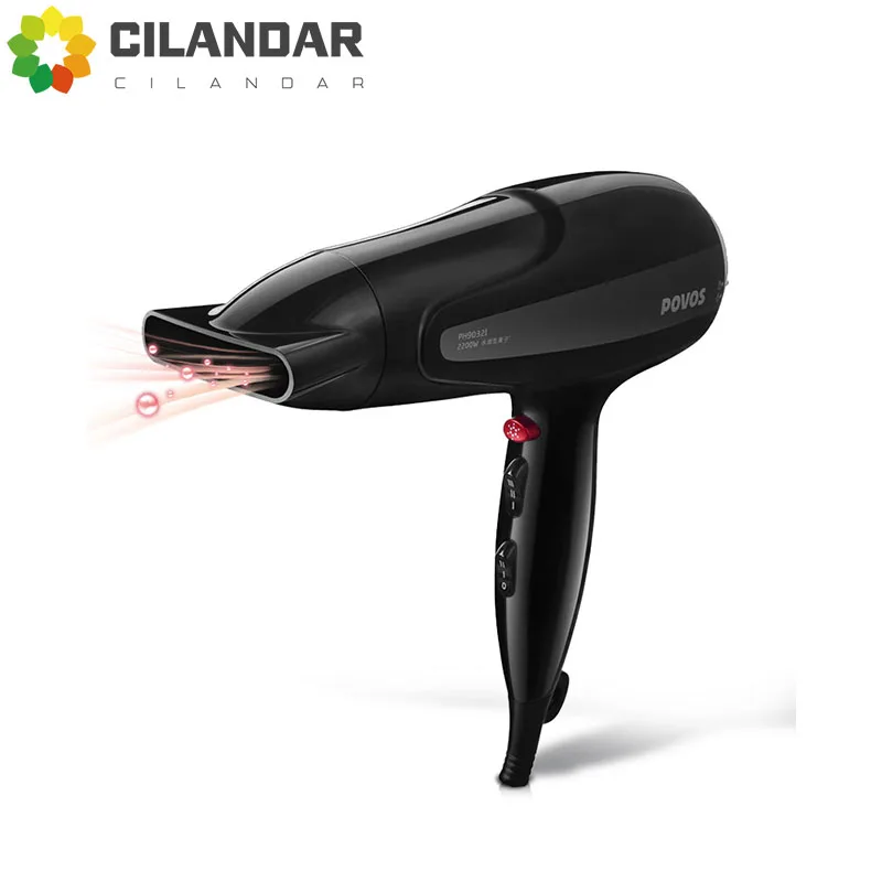 Hair dryer high power hair salon hair dryer blow 2200W negative ions Styling Tools For Salons Hot And Cold Wind household use sw512c high precision digital pressure gauge differential pressure gauge barometer wind pressure gauge vacuum negative