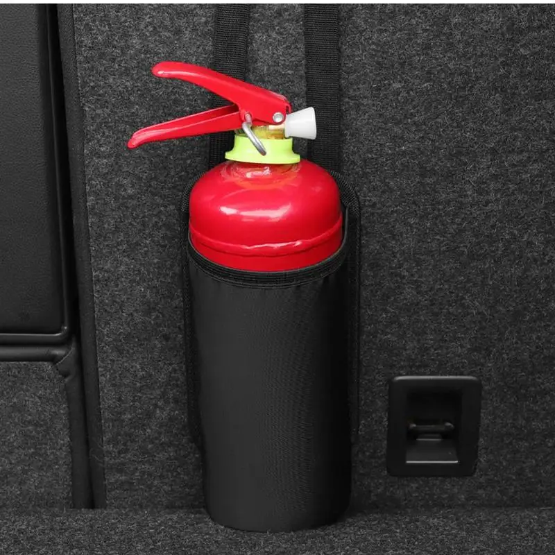

car fire extinguisher holder Backseat Multifunctional Fire Extinguisher Bracket Space Saving Organizer for Business Trip