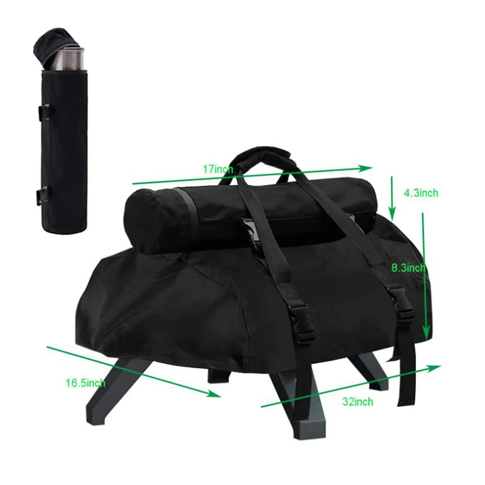 Pizza Oven Covers with Handle Bag Weather Resistant Protective Cover Cover Portable Pizza Oven for Garden BBQ Travel