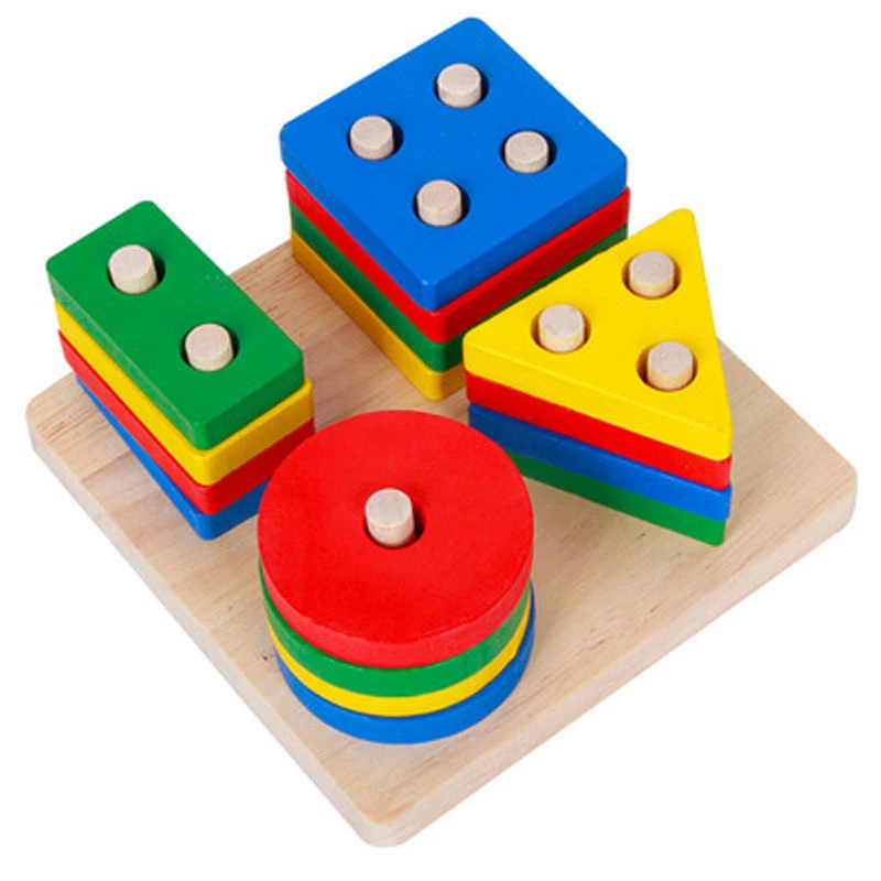 

Montesory Toys For Kids Shape Matching Game Kinder Spielzeuge Juegos Educativos Para Niños 2 3 4 6 Años Juguetes De Madera