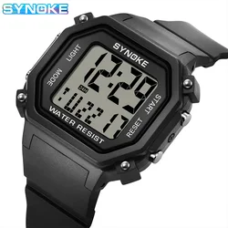 Luminous Multifunction Waterproof Sports Wristwatch (Black)