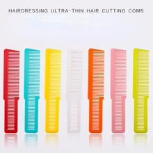 

2022 Hot Mix Candy Colors Super Thin Hairdressing Haircutting Comb for Hairdresser Men Crew Cut Apple Handle Hairbrush E160