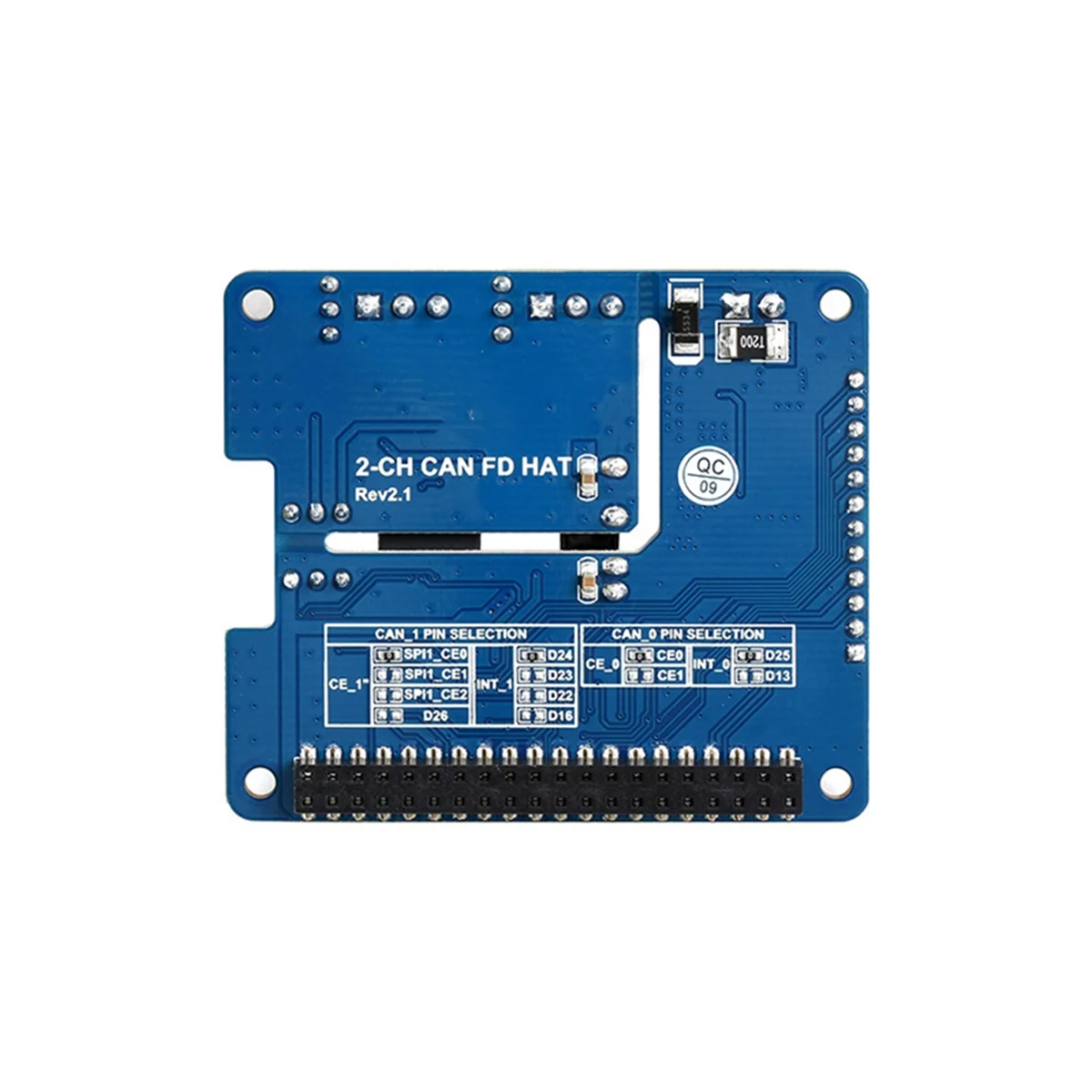 GFR5-2-Channel Isolated CAN FD Expansion HAT