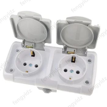Waterproof EU Wall Socket